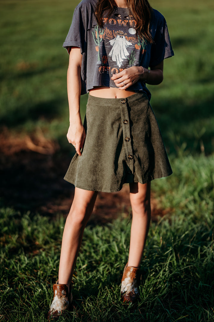 Forest flare skirt