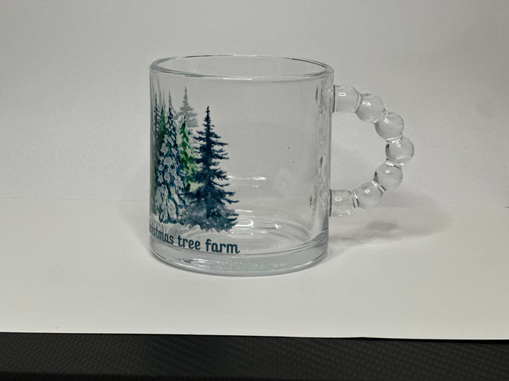 Small decorative Christmas tree mugs