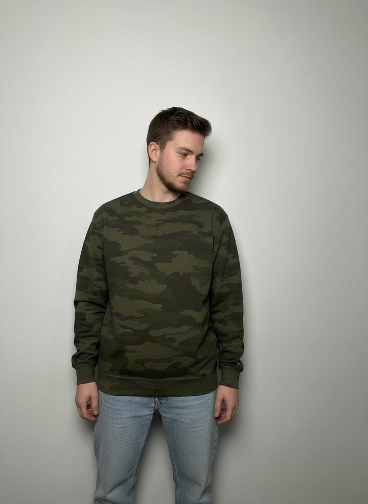Full camo plain sweatshirt