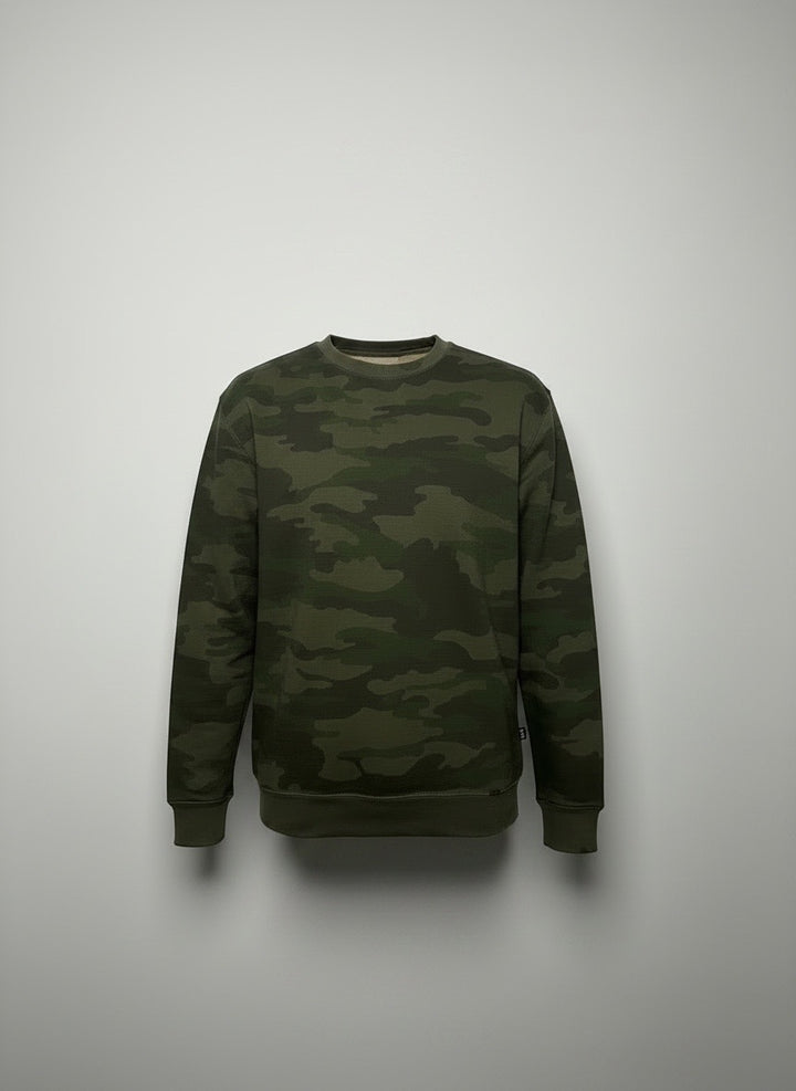 Full camo plain sweatshirt