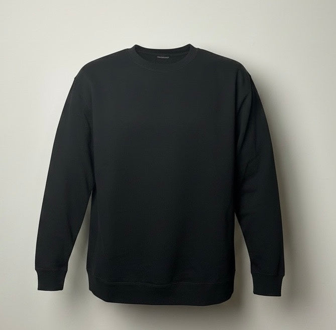 Black solid heavy weight sweatshirt